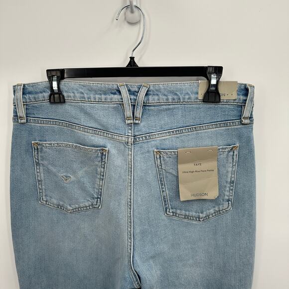 Hudson Faye Ultra High-Rise Flare Petite Jean with Contrast Color // 32 Petite - Picture 11 of 14